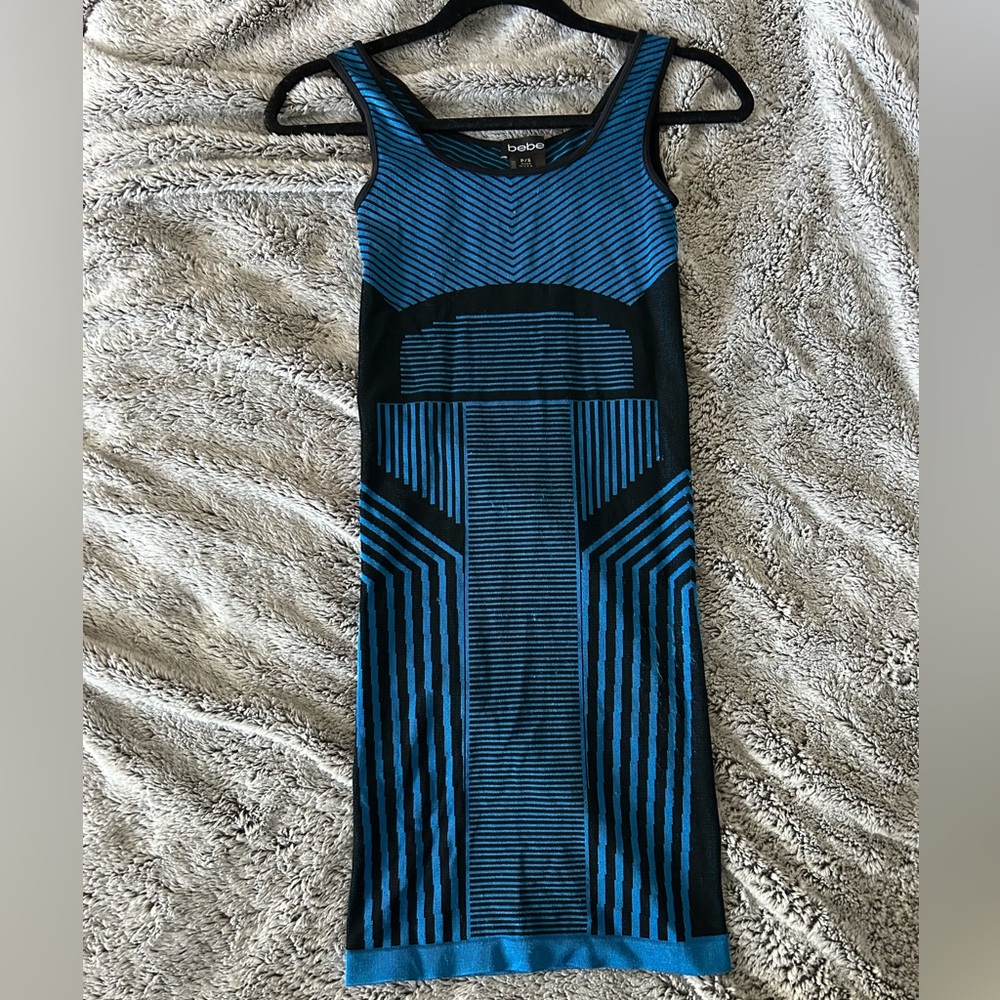 Bebe Bandage Dress in French Blue P/S